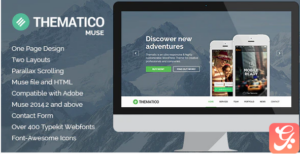 Thematico - One Page MUSE Template