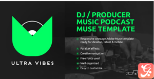 Ultra Vibes - DJ / Producer Podcast Muse Template