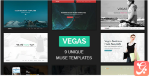 Vegas - Multipurpose One Page Muse Templates