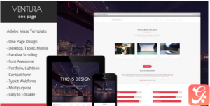 Ventura - Parallax One Page Muse Template