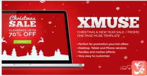 XMuse - Christmas Sale / Promo Muse Template