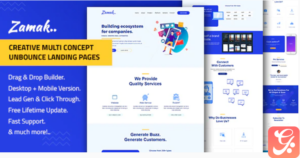 Zamak – Responsive Unbounce Landing Page Template