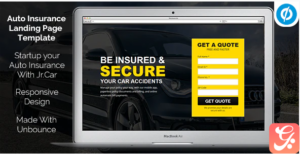 Jr. Auto Insurance Landing Page - Responsive Unbounce Template