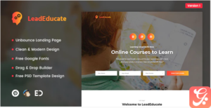 LeadEducate - Education Unbounce Landing Page Template