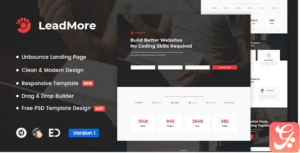LeadMore - Lead Generation Unbounce Landing Page Template
