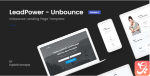 Unbounce Landing Page Template - LeadPower