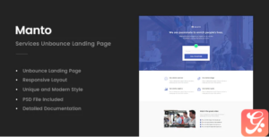 Manto - Services Unbounce Landing Page