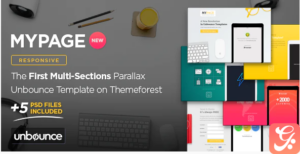 MyPage - Multi-Sections Parallax Unbounce Template