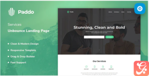 Paddo - Services Unbounce Landing Page Template