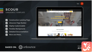 Scour - Construction Unbounce Landing Page