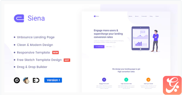 Siena Marketing Unbounce Landing Page Template