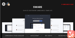 Sware - SaaS & Software Unbounce Template
