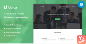 Uprox - Consulting & Finance Unbounce Landing Page Template
