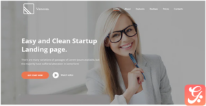 Vanessa - Easy Startup Landing Page Template