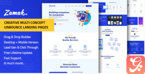 Zamak – Responsive Unbounce Landing Page Template