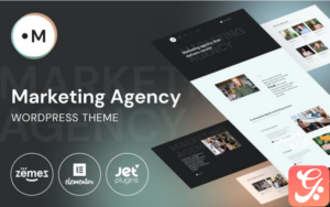 Marketing Agency - Website Template for marketing services WordPress Theme