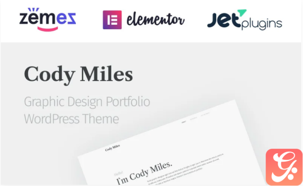 Codi Miles - Graphic Design Portfolio Websites to Grow Your Business WordPress Theme