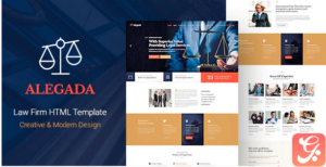 Alegada - Law HTML Template