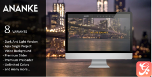 Ananke - Parallax One Page HTML Template