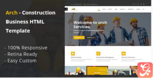 Arch- Construction, Building And Business HTML Template