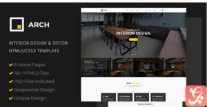 Interior Design, Architecture HTML5 Templale