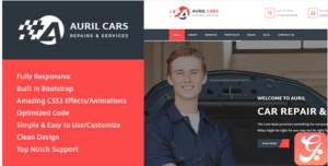 Auril - Car Mechanic Workshop HTML Template