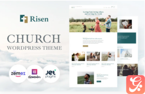 Risen - Neat WordPress Theme Church WordPress Theme