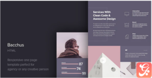 Bacchus - One Page HTML Template