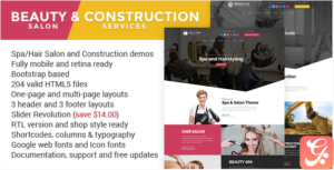 Beauty & Construction Services HTML Template