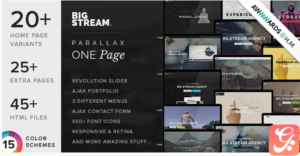 BigStream - One Page Multi-Purpose Template