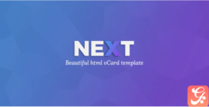 NEXt - Personal CV/Vcard Template