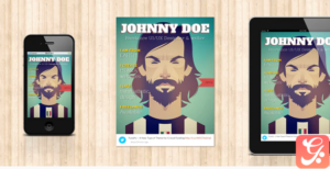 BookCard - 3D Folded vCard Template