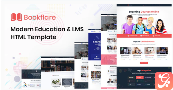 Bookflare A Modern Education LMS HTML Template
