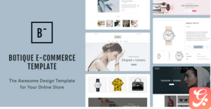 Botique - Responsive Multi-Purpose eCommerce PSD Template