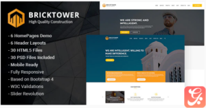 Bricktower - Construction and Building Company HTML5 Template