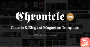 Chronicle - Premium News and Magazine HTML5 Template