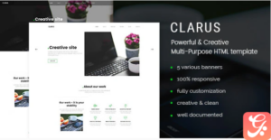 Clarus - Mobirise Responsive Business HTML Site Builder
