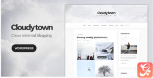 Cloudy Town - Clean Minimal Blog Theme