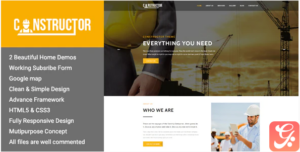 Constructor - Premium Construction HTML Theme