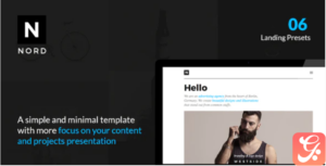 NORD - Responsive Creative Template with Focus on Content & Portfolio Presentation