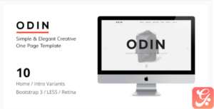 ODIN - Simple & Easy Creative One Page Template