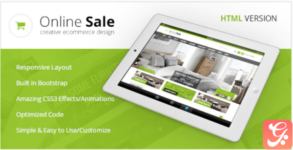 Online Sale Responsive HTML5 eCommerce Template 1