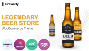 Brewerly - Engaging And Multifunctional Beer Shop Template WooCommerce Theme