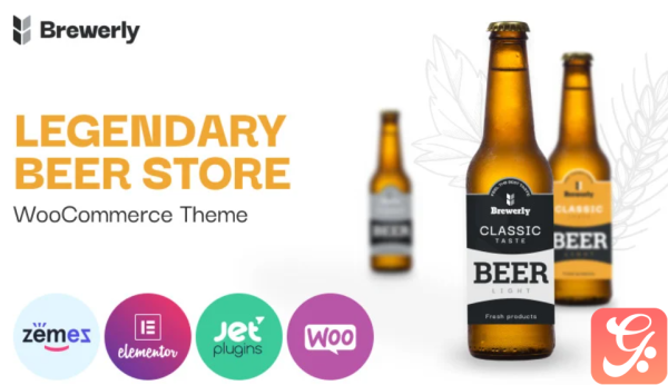 Brewerly - Engaging And Multifunctional Beer Shop Template WooCommerce Theme