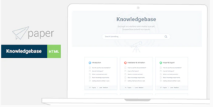 Paper - knowledge base Bootstrap4 HTML Template