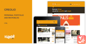 Creolio - Personal portfolio and microblog HTML