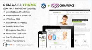 Delicate - Multipurpose Responsive HTML5 Template