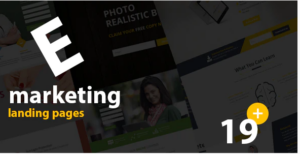 E- Marketing HTML Landing Page Templates