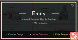 Emily — Personal Blog HTML Template