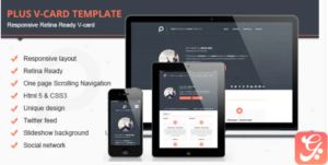 Plus Html V-card Template